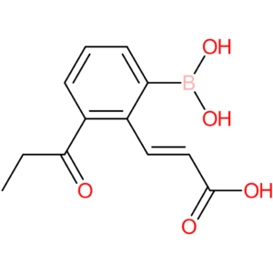 (E)-3-(2-borono-6-propionylphenyl)acrylic acid