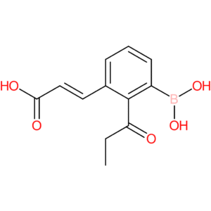 (E)-3-(3-borono-2-propionylphenyl)acrylic acid