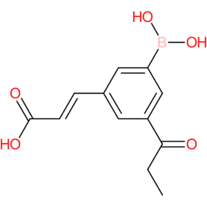 (E)-3-(3-borono-5-propionylphenyl)acrylic acid