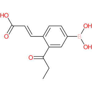 (E)-3-(4-borono-2-propionylphenyl)acrylic acid
