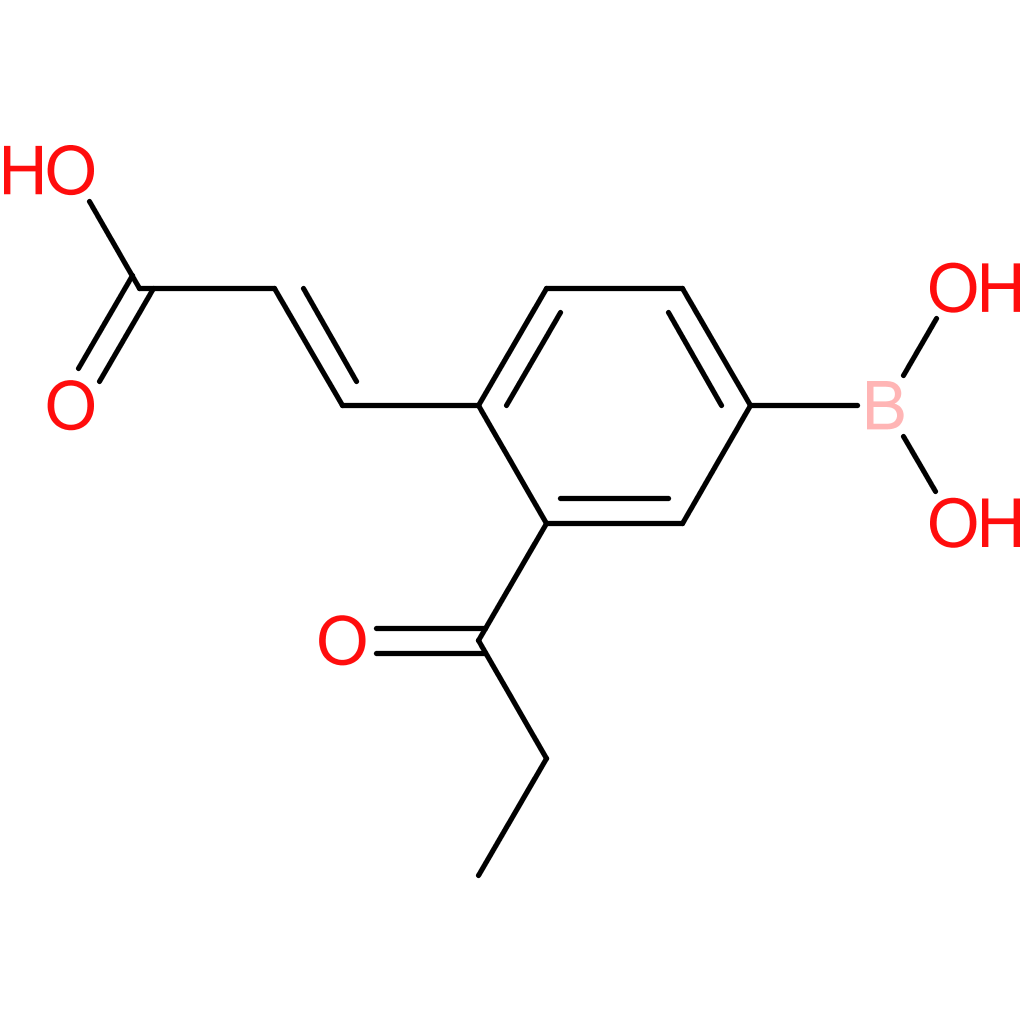 (E)-3-(4-borono-2-propionylphenyl)acrylic acid