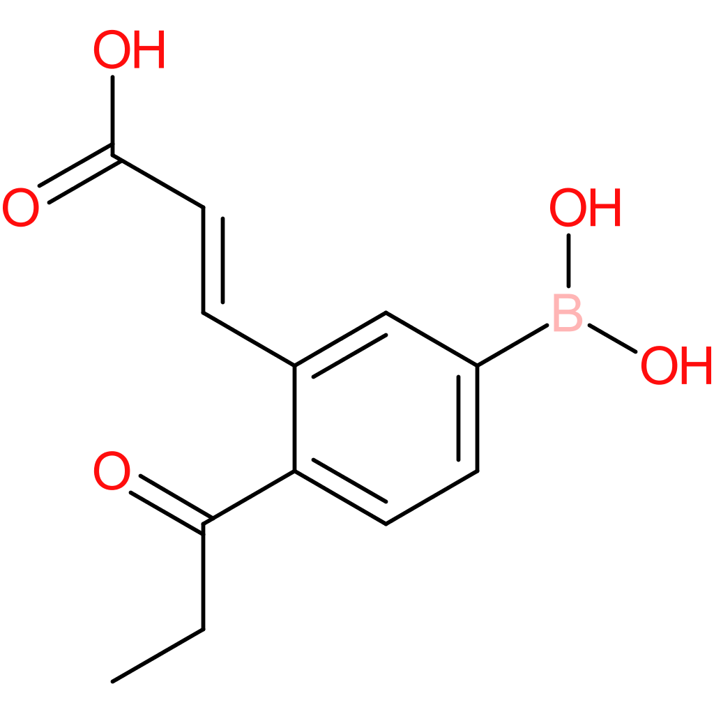 (E)-3-(5-borono-2-propionylphenyl)acrylic acid