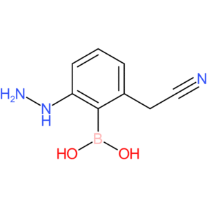 [2-(cyanomethyl)-6-hydrazinylphenyl]boronic acid