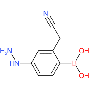 [2-(cyanomethyl)-4-hydrazinylphenyl]boronic acid