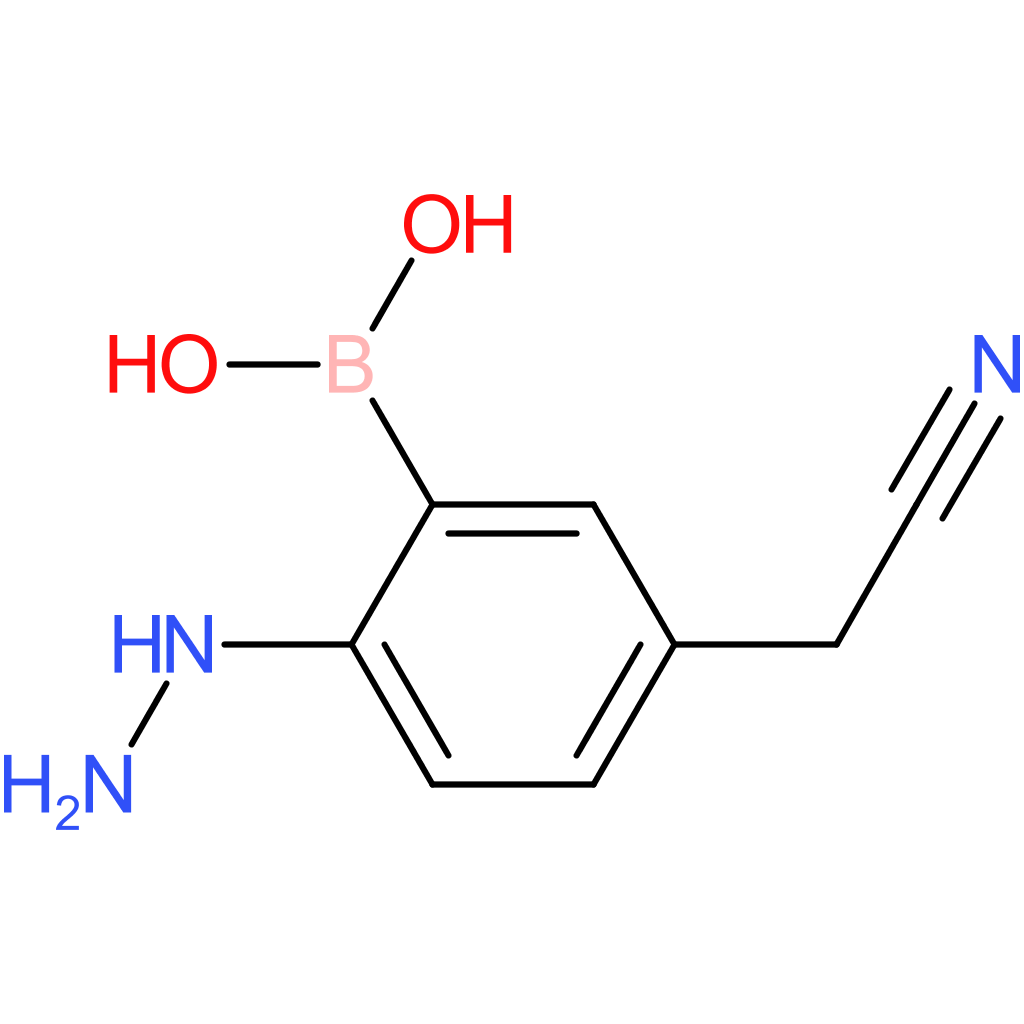 [5-(cyanomethyl)-2-hydrazinylphenyl]boronic acid