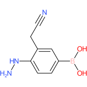 [3-(cyanomethyl)-4-hydrazinylphenyl]boronic acid