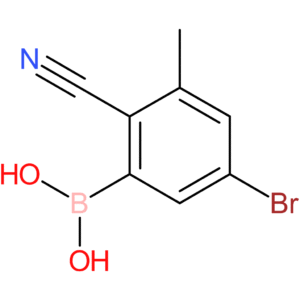 (5-bromo-2-cyano-3-methylphenyl)boronic acid