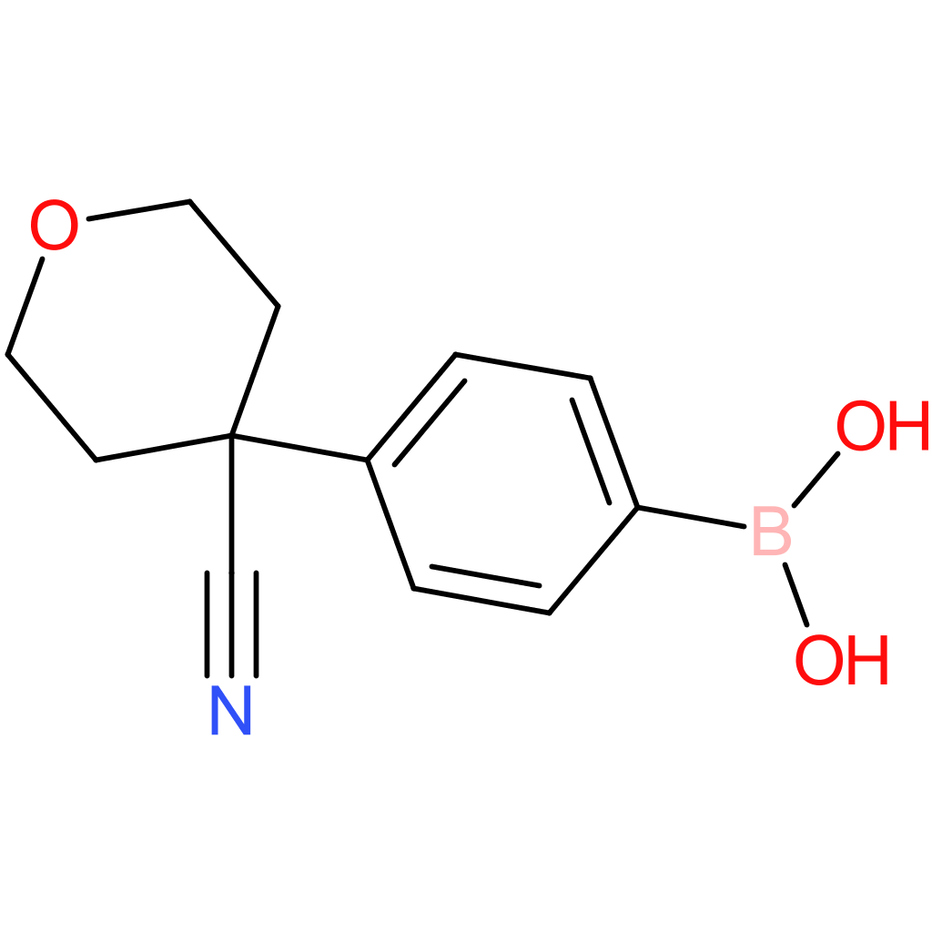 4-(4-cyano-tetrahydro-2h-pyran-4-yl)phenylboronic acid