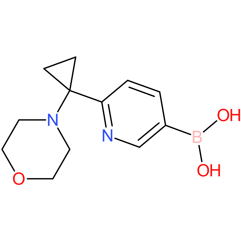 6-(1-morpholinocyclopropyl)pyridin-3-ylboronic acid