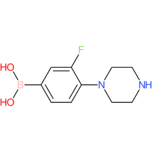 boronic acid, b-[3-fluoro-4-(1-piperazinyl)phenyl]-