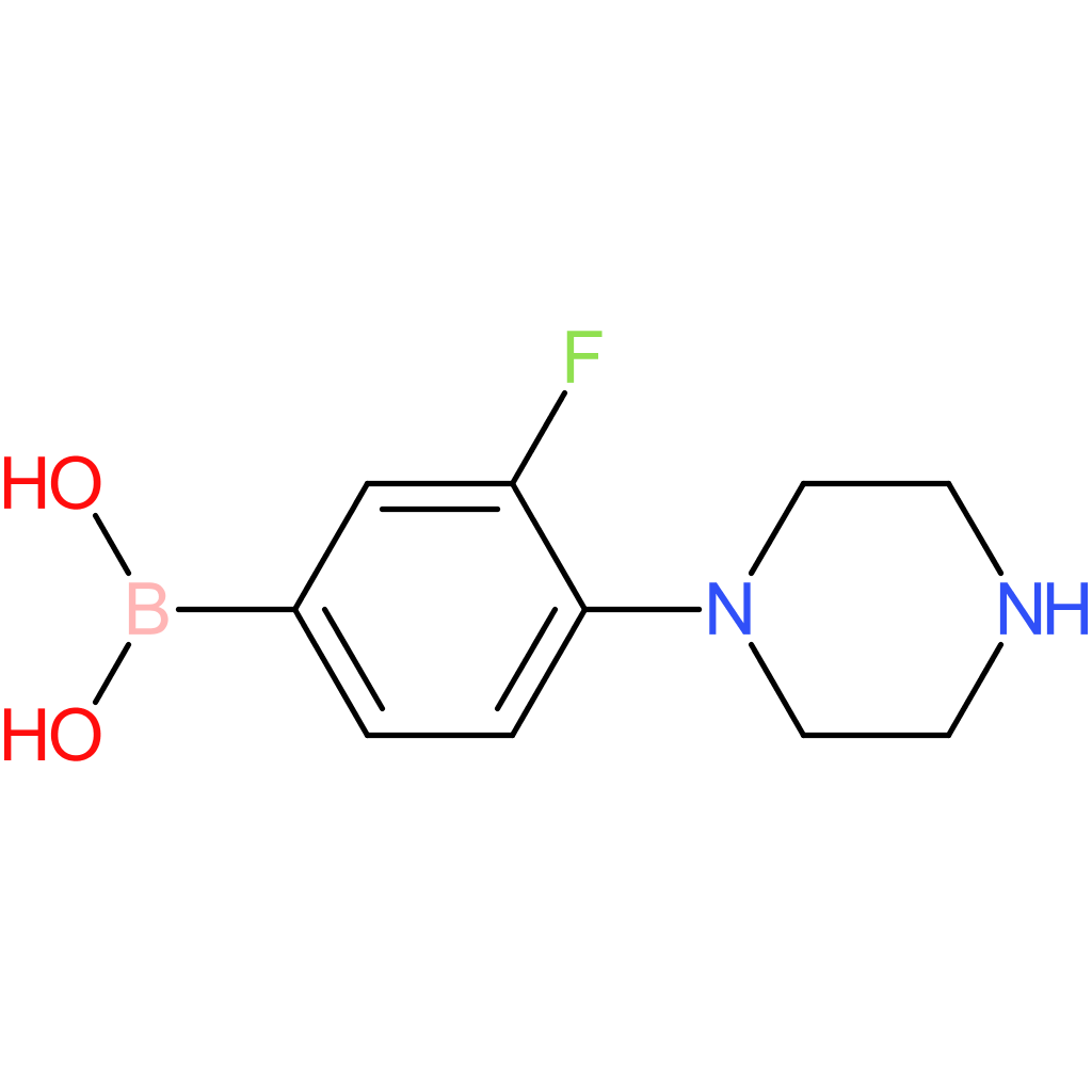 boronic acid, b-[3-fluoro-4-(1-piperazinyl)phenyl]-