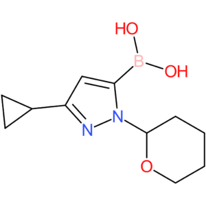 (3-cyclopropyl-1-(tetrahydro-2h-pyran-2-yl)-1h-pyrazol-5-yl)boronic acid