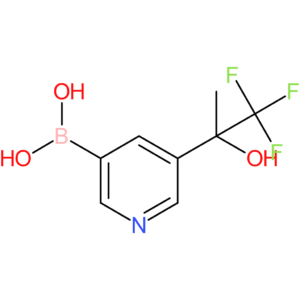 (5-(1,1,1-trifluoro-2-hydroxypropan-2-yl)pyridin-3-yl)boronic acid