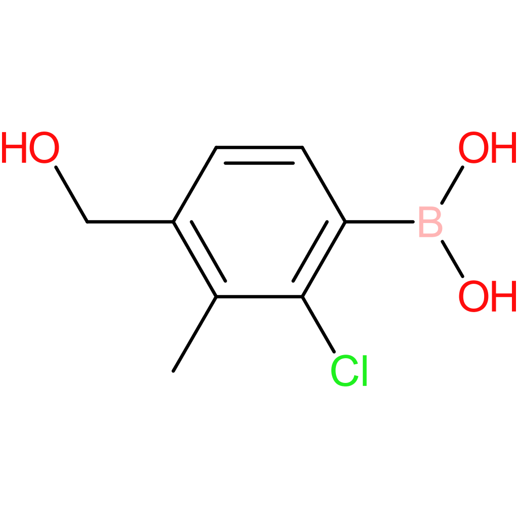 2-chloro-4-hydroxymethyl-3-methylphenylboronic acid