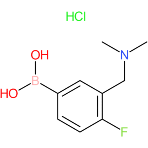 (3-[(dimethylamino)methyl]-4-fluorophenyl)boronic acid hydrochloride