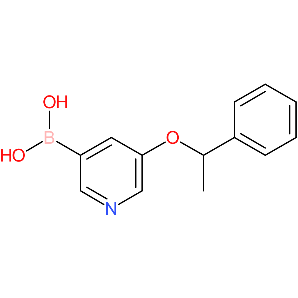 (5-(1-phenylethoxy)pyridin-3-yl)boronic acid