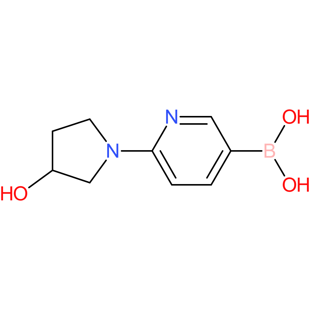 (6-(3-hydroxypyrrolidin-1-yl)pyridin-3-yl)boronic acid