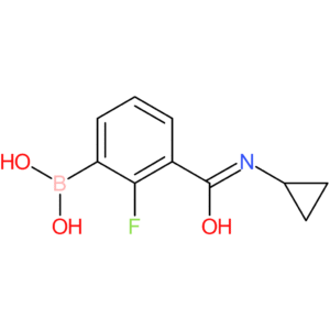 (Z)-3-borono-N-cyclopropyl-2-fluorobenzimidic acid