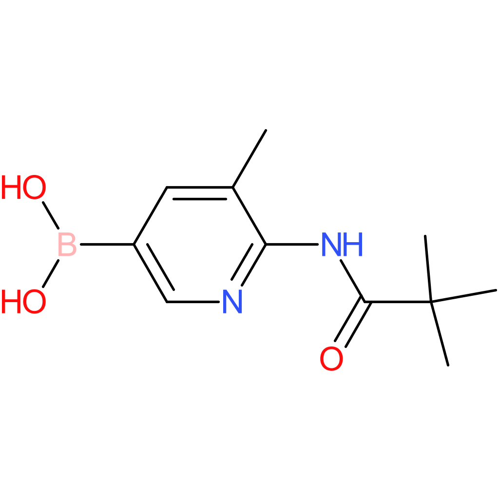 (5-methyl-6-pivalamidopyridin-3-yl)boronic acid