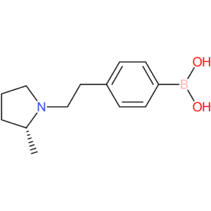 (r)-(4-(2-(2-methylpyrrolidin-1-yl)ethyl)phenyl)boronic acid