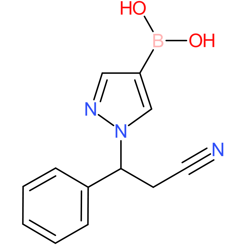 boronic acid, b-[1-(2-cyano-1-phenylethyl)-1h-pyrazol-4-yl]-