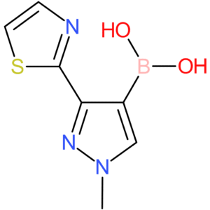 boronic acid, b-[1-methyl-3-(2-thiazolyl)-1h-pyrazol-4-yl]-