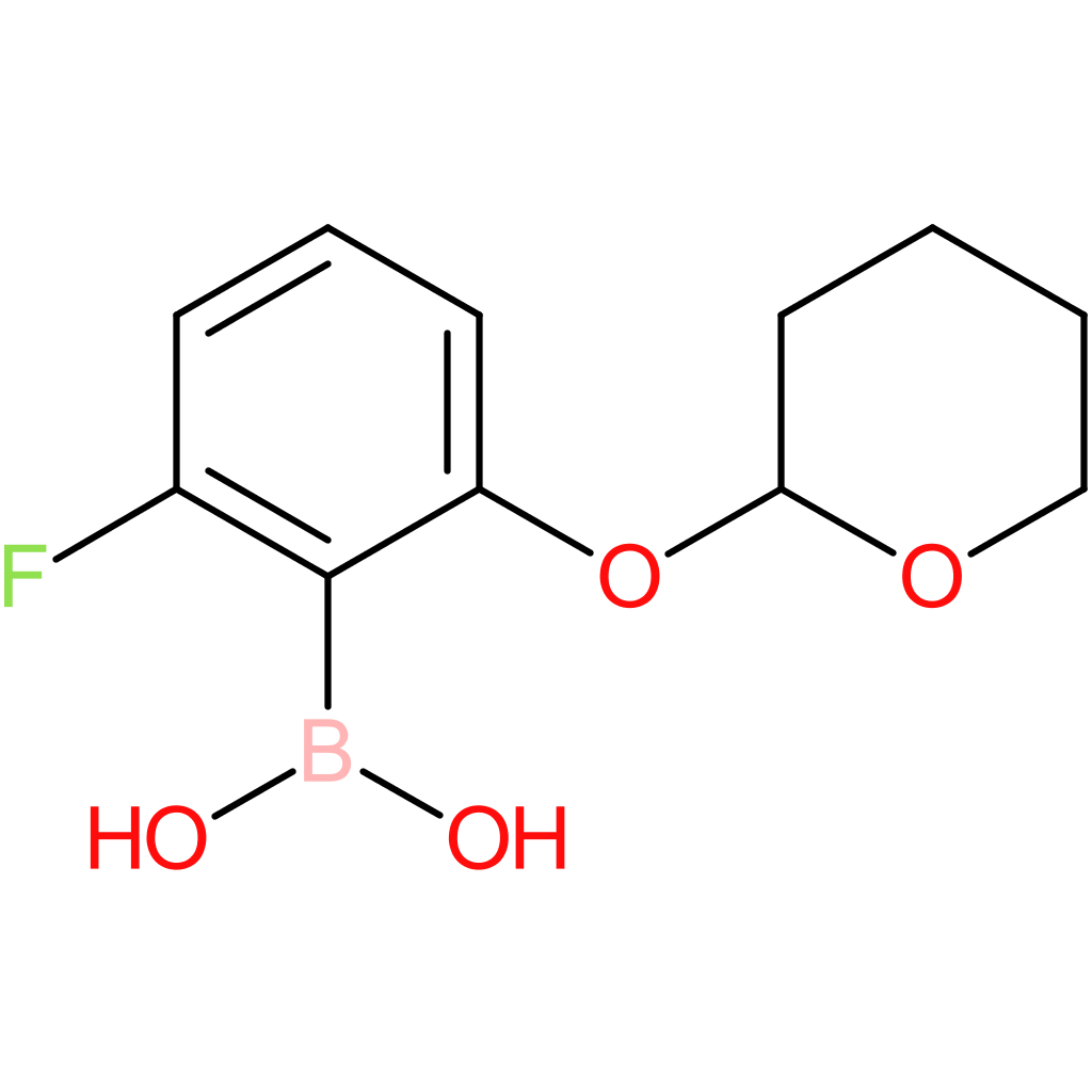 6-fluoro-2-(tetrahydropyran-2-yloxy)phenylboronic acid