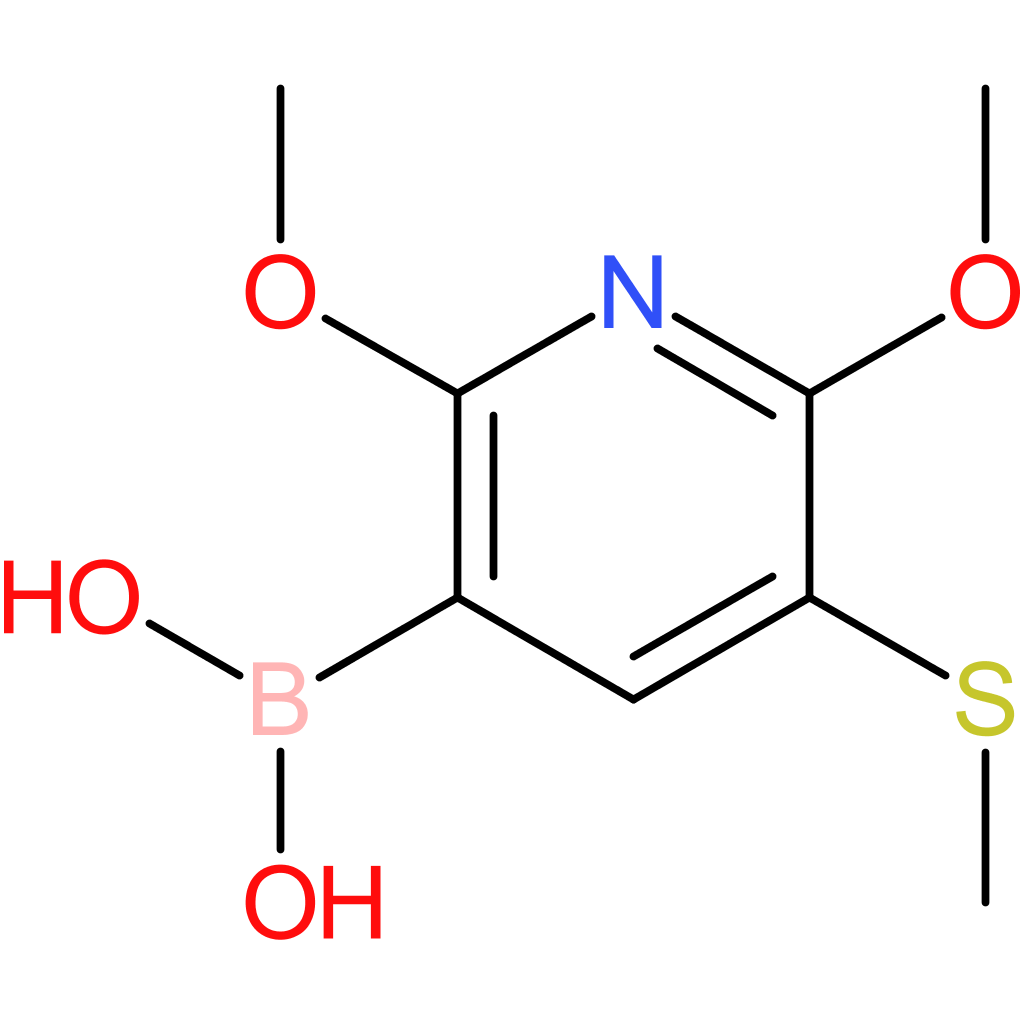 2,6-dimethoxy-3-methylsulfanylpyridine-5-boronic acid