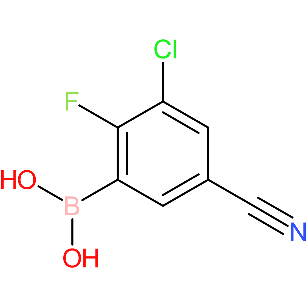 (3-chloro-5-cyano-2-fluorophenyl)boronic acid