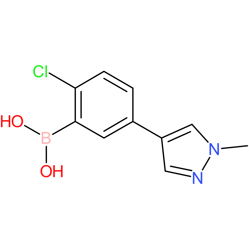 (2-chloro-5-(1-methyl-1h-pyrazol-4-yl)phenyl)boronic acid