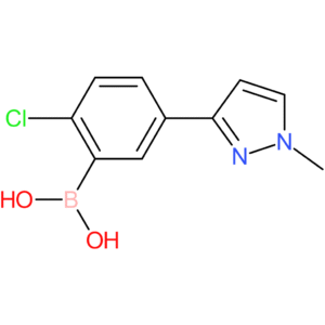 (2-chloro-5-(1-methyl-1h-pyrazol-3-yl)phenyl)boronic acid