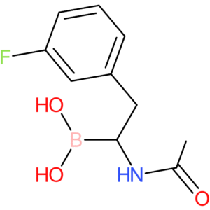 1-acetamido-2-(3-fluorophenyl)ethylboronic acid