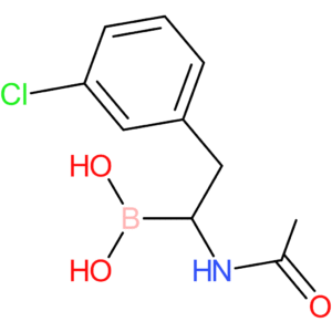 1-acetamido-2-(3-chlorophenyl)ethylboronic acid