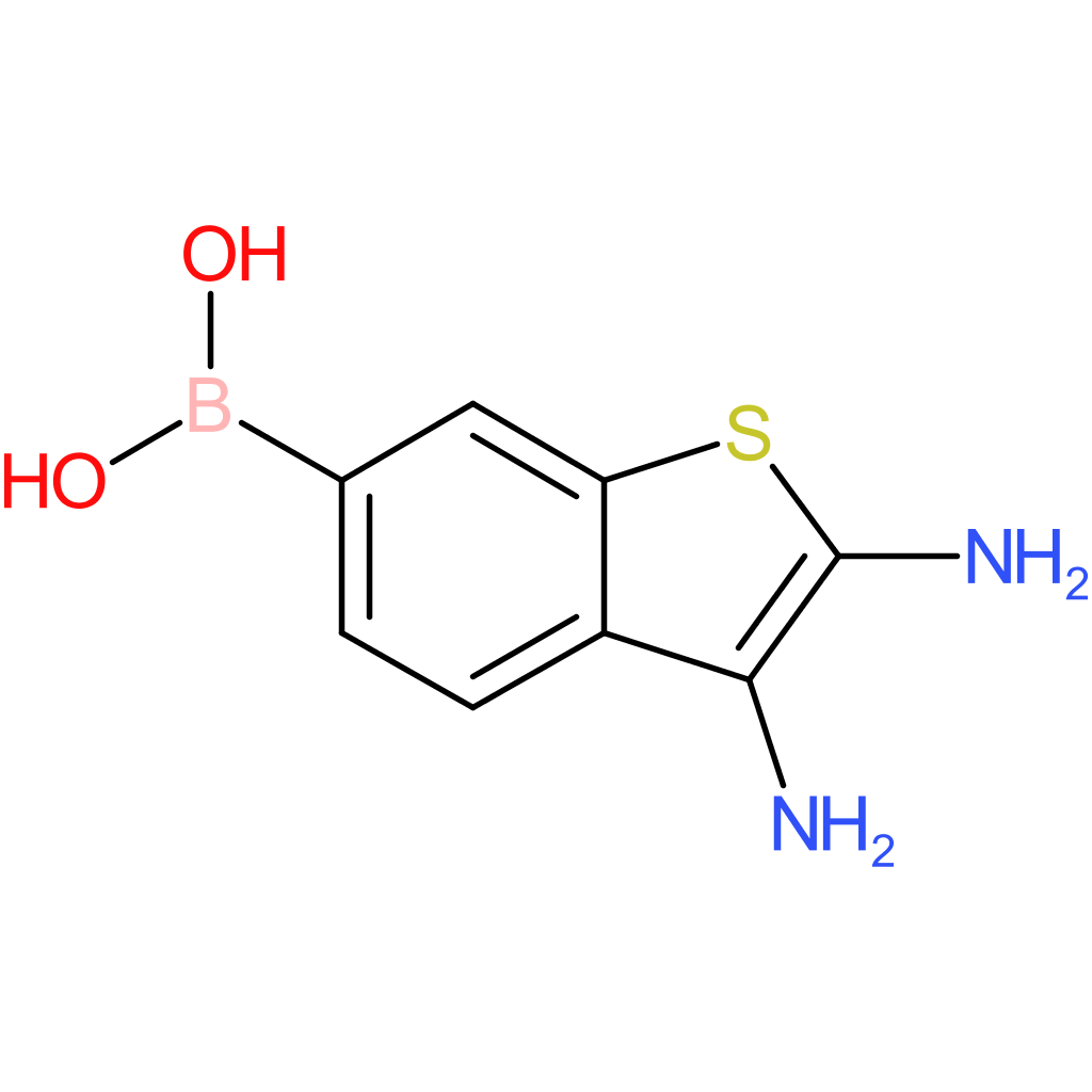 (2,3-diamino-1-benzothiophen-6-yl)boronic acid