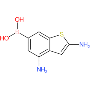 (2,4-diamino-1-benzothiophen-6-yl)boronic acid