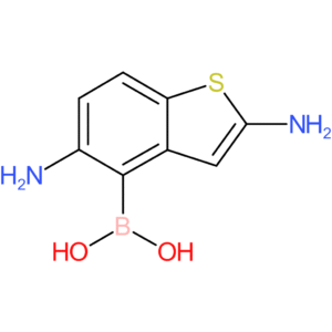 (2,5-diamino-1-benzothiophen-4-yl)boronic acid