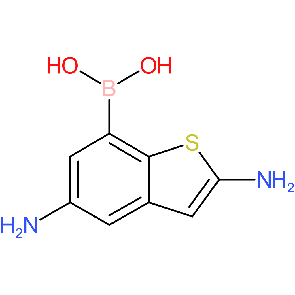 2,5-diaminobenzothiophene-7-boronic acid