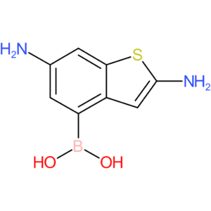 (2,6-diamino-1-benzothiophen-4-yl)boronic acid