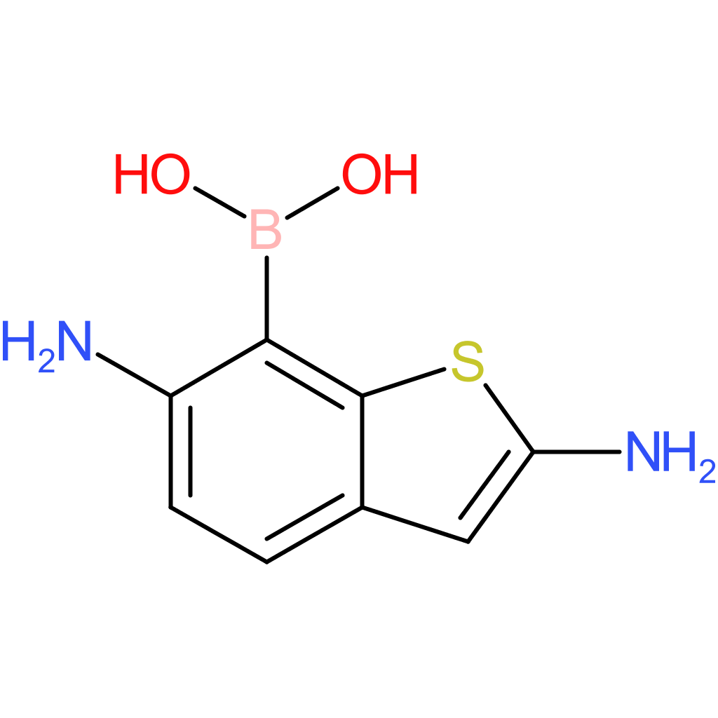 (2,6-diamino-1-benzothiophen-7-yl)boronic acid