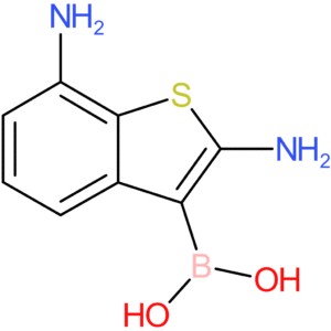 (2,7-diamino-1-benzothiophen-3-yl)boronic acid