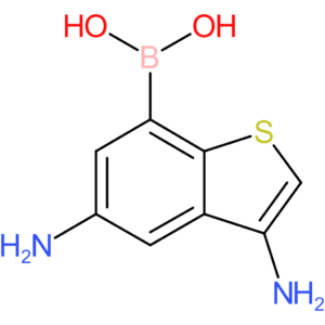 (3,5-diamino-1-benzothiophen-7-yl)boronic acid