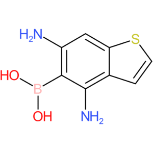 (4,6-diamino-1-benzothiophen-5-yl)boronic acid