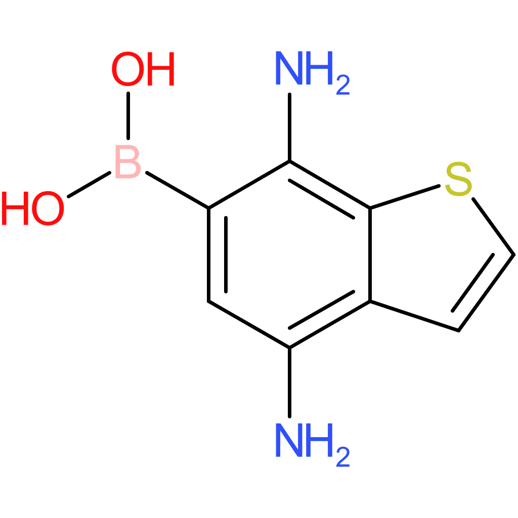 (4,7-diamino-1-benzothiophen-6-yl)boronic acid