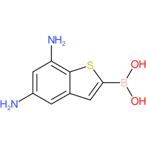 (5,7-diamino-1-benzothiophen-2-yl)boronic acid