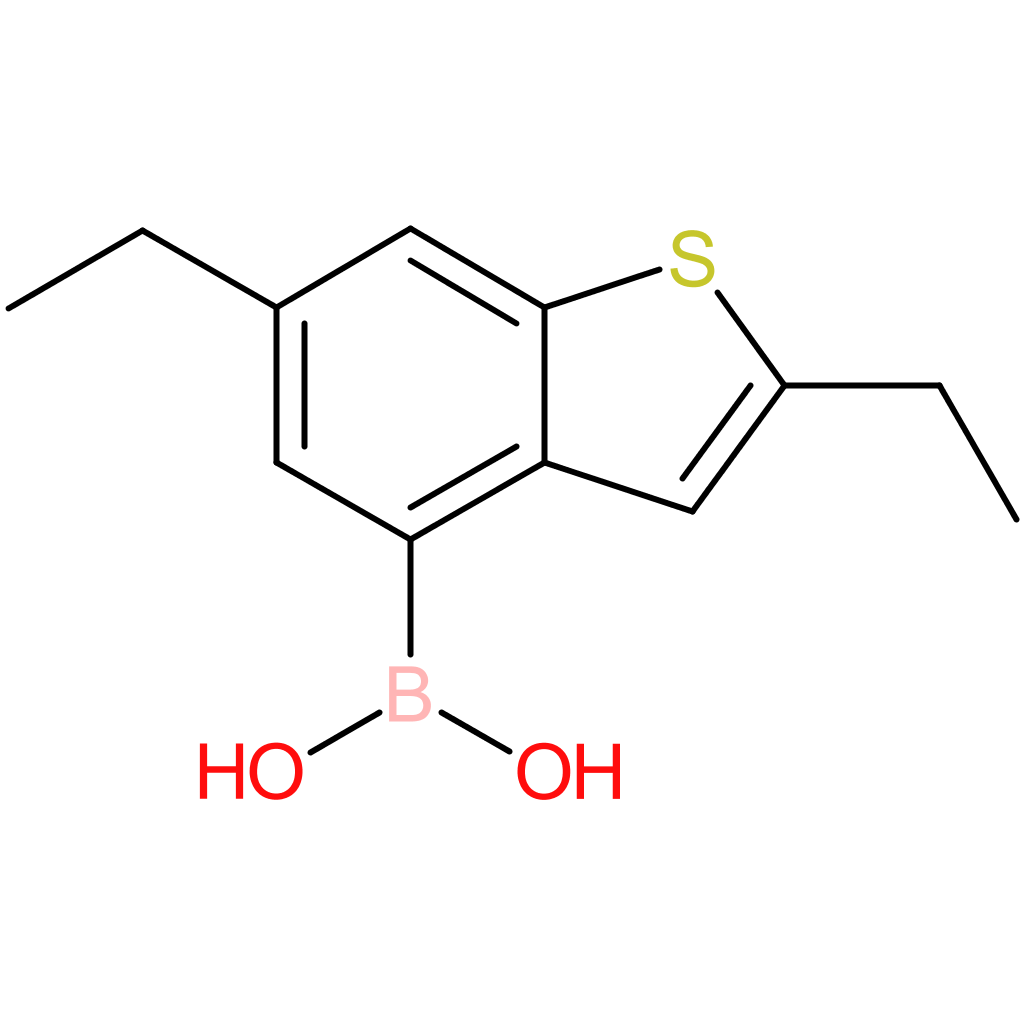 2,6-diethylbenzothiophene-4-boronic acid