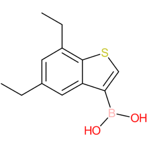 5,7-diethylbenzothiophene-3-boronic acid