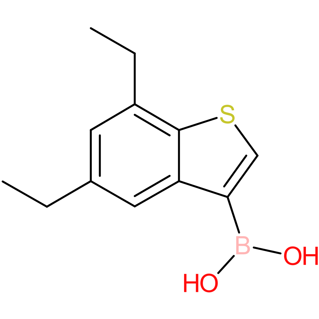 5,7-diethylbenzothiophene-3-boronic acid