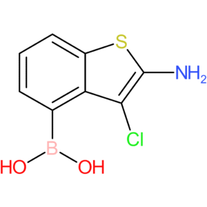 (2-amino-3-chloro-1-benzothiophen-4-yl)boronic acid