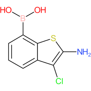 (2-amino-3-chloro-1-benzothiophen-7-yl)boronic acid