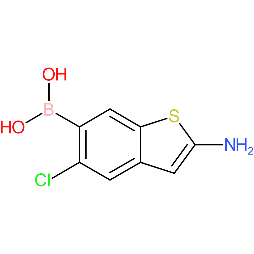 (2-amino-5-chloro-1-benzothiophen-6-yl)boronic acid